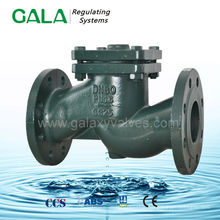 cast iron din 3202 flange end lift type check valve